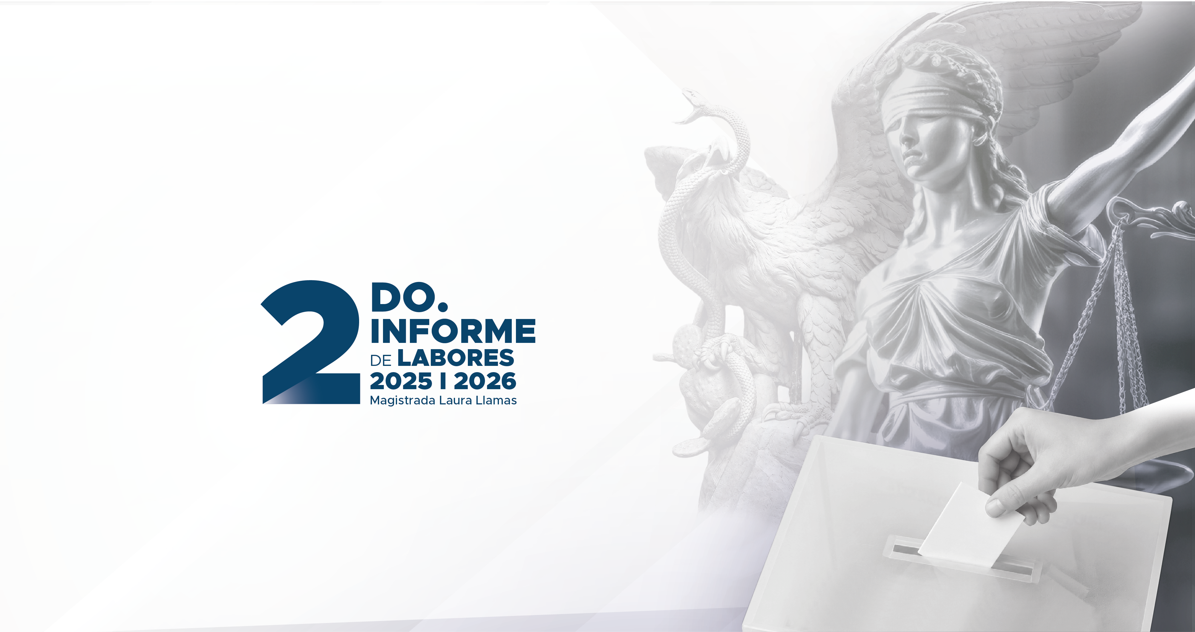 2.º Informe de Labores 2025–2026. Magistrada Laura Llamas. Tribunal Electoral del Estado de Aguascalientes.
